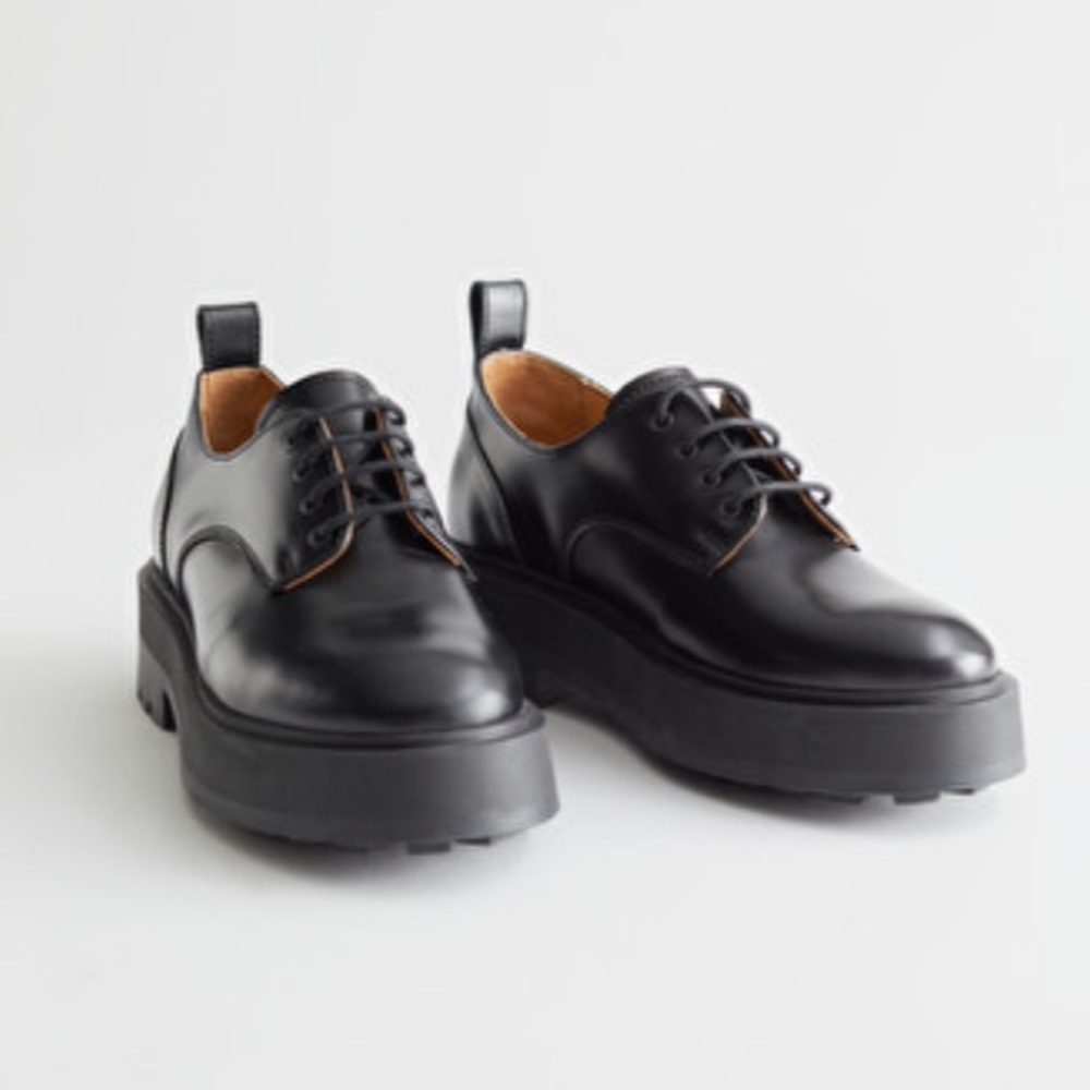 & Other Stories Chunky Leather Oxfords